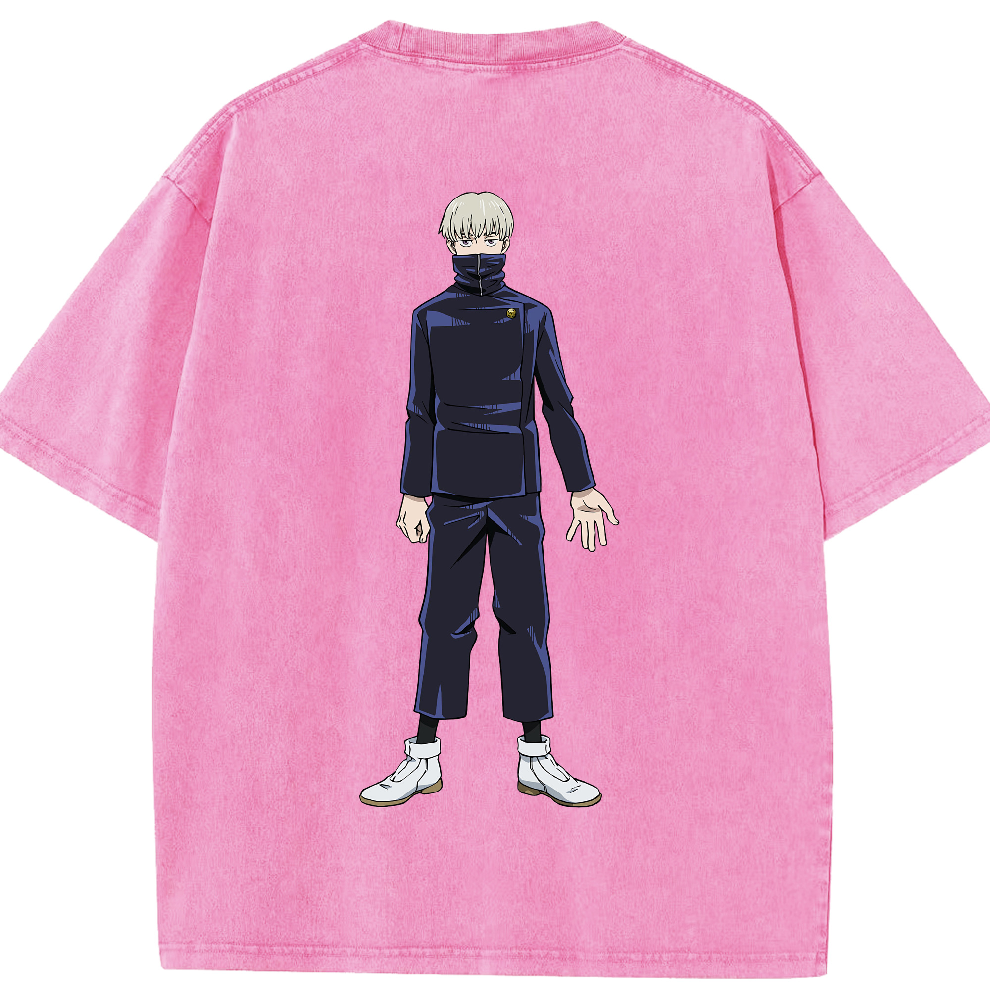 （画像用） 呪術廻戦 Jujutsu Kaisen 綿100% ヴィンテージ風 半袖Tシャツ（背面プリント）